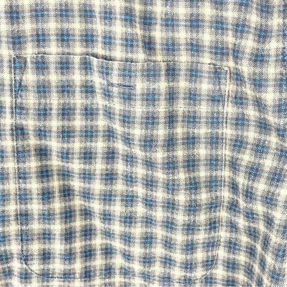 PATAGONIA 100% Organic Cotton Green Plaid Long Sleeves Button Shirt Size Medium - Picture 5 of 9